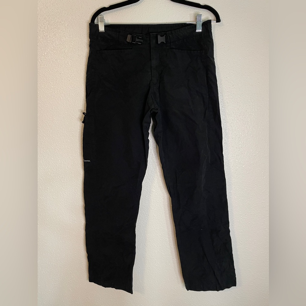 Prana Breathe RN92382 Cargo Outdoor Hiking Trekking Black Pants Women's SM